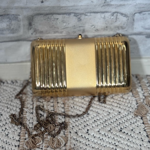 Nordstrom Handbags - Nordstrom Gold Clutch Elegant Evening Accessory
